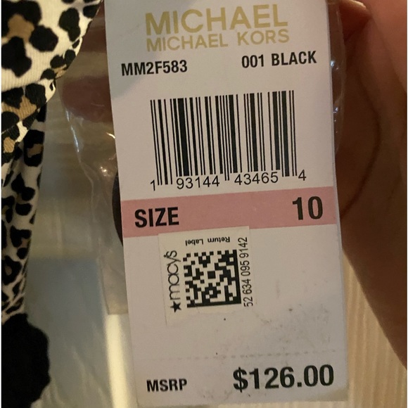 Michael Kors mini leopard bandeau one piece swimsuit - Picture 5 of 5